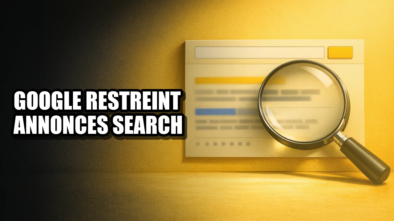 Google restreint les annonces Search : ce qui change pour les