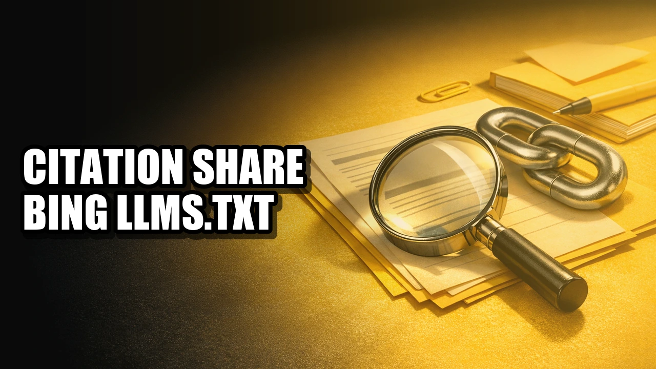 Citation Share Bing, llms.txt et specs IA : le recap SEO